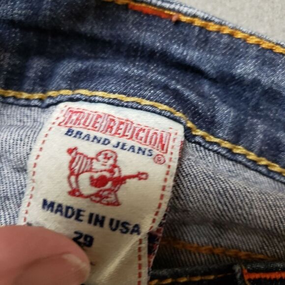 True Religion jeans with thick stitch embroidered pockets skinny size 29 - Picture 10 of 16